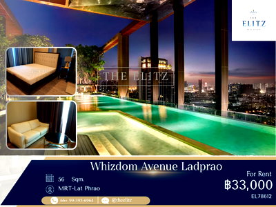 Condos for rent : ✨ Special Rare Unit! Prime location with direct step to MRT Ladprao | High-rise luxury residence with peaceful high-floor atmosphere ✨