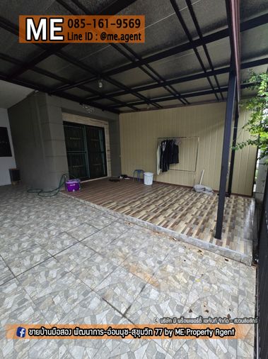 3-bed townhouse for rent, 120 sqm, 21 sq wah, Pruksa Ville 57