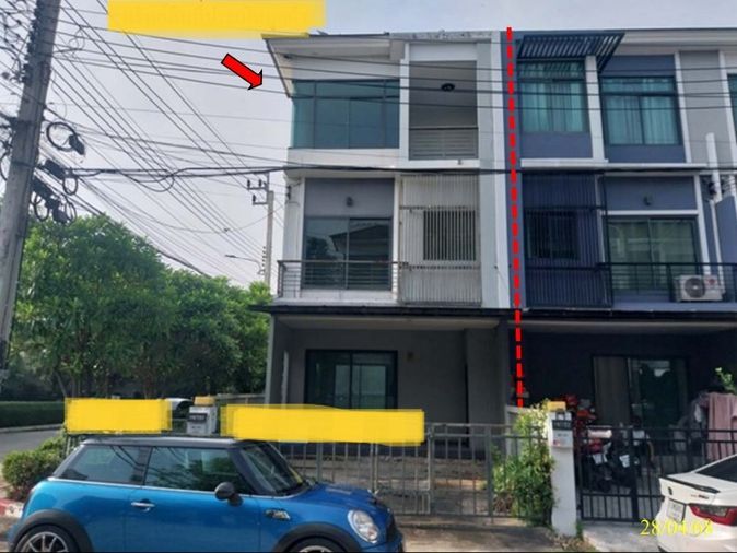 3-bed townhouse for sale, 28.4 sq wah, The Metro Ramkhamhaeng - Wongwaen