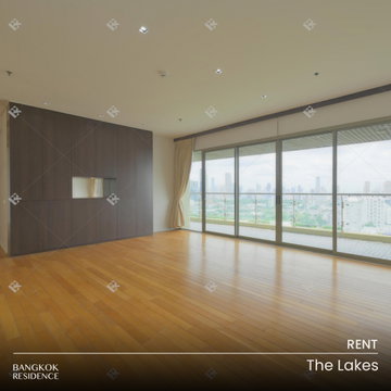 Rental Condo 🌇 The Lakes, 3BR 210 sq.m. 90K 💎 Premium Unit with a  Benchakitti Park 🌳 , Near BTS Asoke