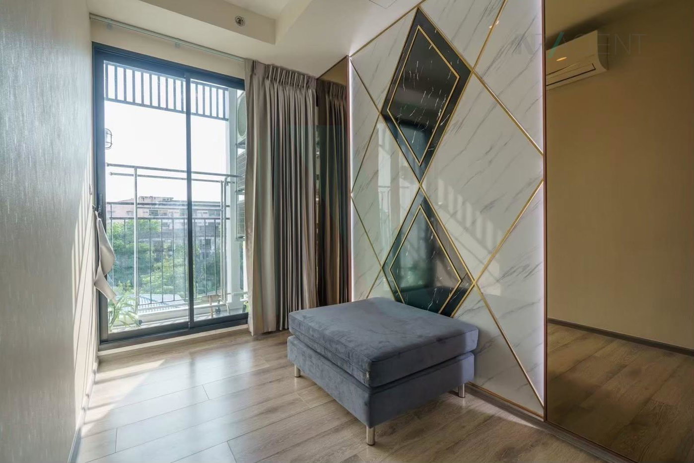รูป 🔺 ให้เช่าคอนโด ไนท์บริดจ์ คอลลาจ สุขุมวิท 107 อาคาร 1 ชั้น 8 1 BED PLUS ขนาด 33 ตรม ใกล้ BTS แบริ่ง - รูปที่ 2/8