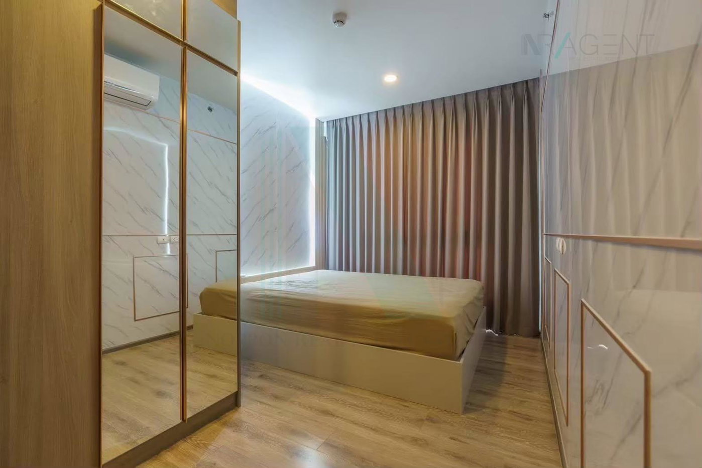 รูป 📌 ให้เช่าคอนโด ไนท์บริดจ์ คอลลาจ สุขุมวิท 107 อาคาร 1 ชั้น 8 1 BED PLUS ขนาด 33 ตรม ใกล้ BTS แบริ่ง - รูปที่ 2/8