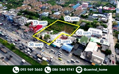 เช่าที่ดิน นนทบุรี : ให้เช่า ที่ดินเปล่า 2 ไร่ 60 ตารางวา ติดถนนกาญจนาภิเษก สัญญาระยะยาว