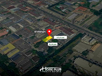 Land for sale Srinakarin-Romklao Road : 🌳 Land for Sale – 37 Sq.wah, Soi Keha Romklao Zone 1, Soi 3, near Buaw Romklao Market, Lat Krabang