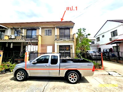 ทาวน์เฮ้าส์ 23.5 ตร.วา บ้านพฤกษา 58/2 ลาดกระบัง-สุวรรณภูมิ บางเสาธง สมุทรปราการ 1.9M