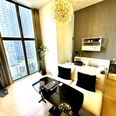 คอนโดให้เช่า : PFD-09015 ให้เช่าคอนโด ชีวาทัย เรสซิเดนซ์ อโศก (Chewathai Residence Asoke) ห้อง Duplex แต่งครบใจกลางอโศก-พระราม 9🏙️✨