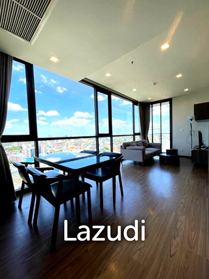 คอนโดให้เช่า : 61 sqm high floor condo The Line Sukhumvit 71 Phra Khanong Nuea