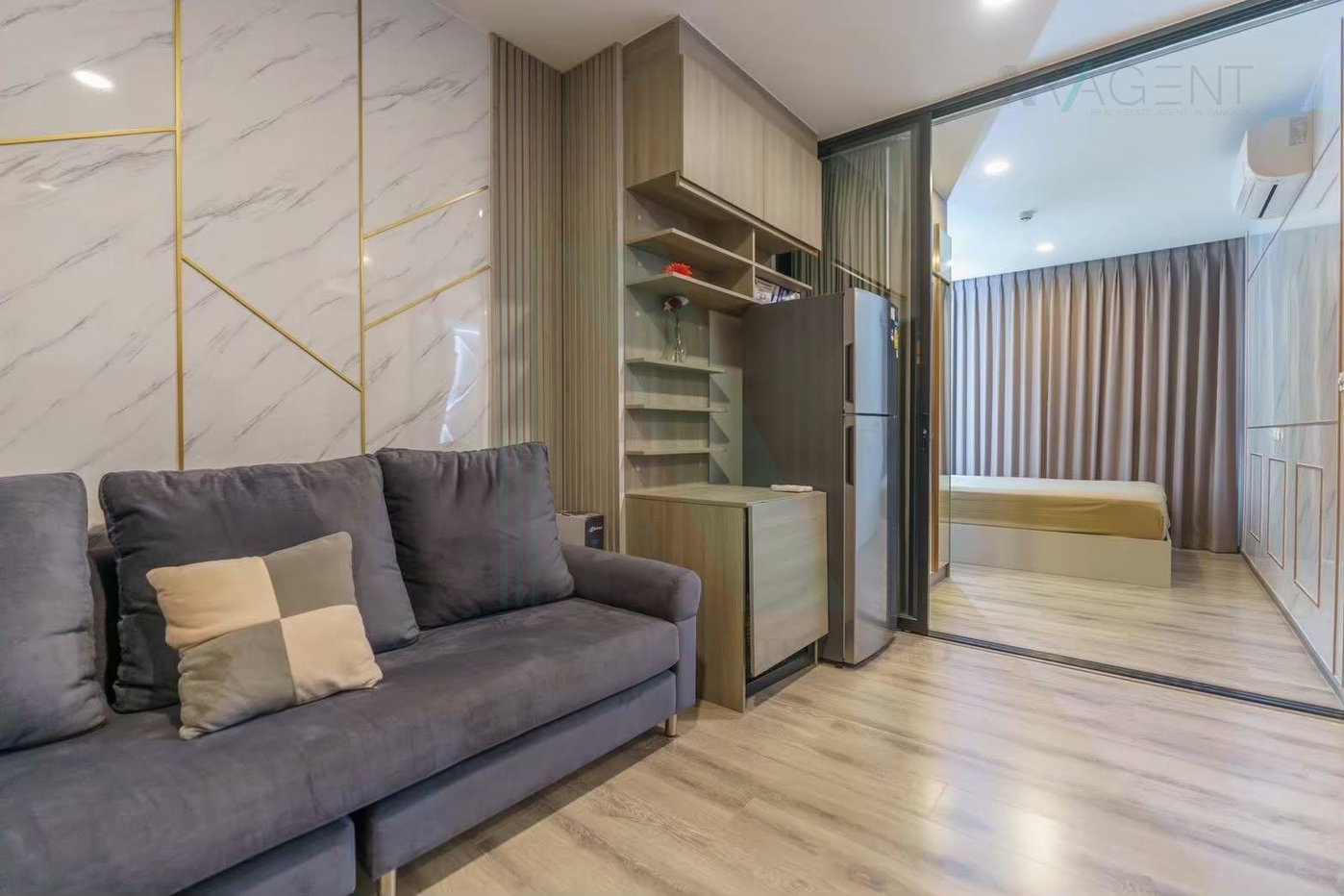รูป ให้เช่าคอนโด ไนท์บริดจ์ คอลลาจ สุขุมวิท 107 อาคาร 1 ชั้น 8 1 BED PLUS ขนาด 33 ตรม ใกล้ BTS แบริ่ง - รูปที่ 7/8