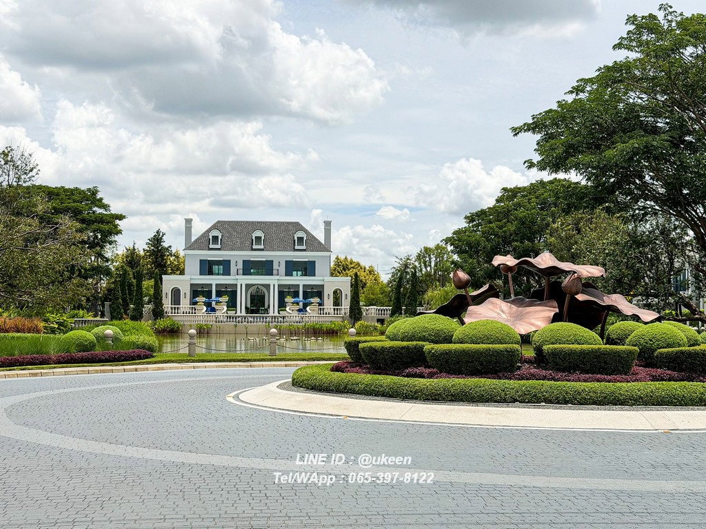 UK15-RH0008 เศรษฐสิริ ดอนเมือง (แสนสิริ)บ้านเดี่ยว 2 ชั้น บ้านใหม่ หลังใหญ่ สไตล์ Georgian 5น6น 220,000บาท