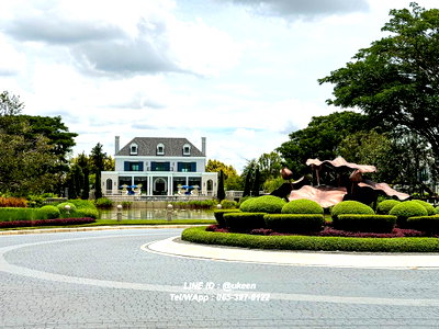 Houses for rent Bangkok : UK15-RH0008 Setthasiri Don Mueang (Sansiri) – Large, brand-new, 2-story detached house in Georgian style; 5 bedrooms, 6 bathrooms; 220,000 Baht.