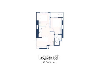 ขายคอนโด : 2 Bed 1 Bath 42 SQ.M Life Charoennakhon-Sathorn