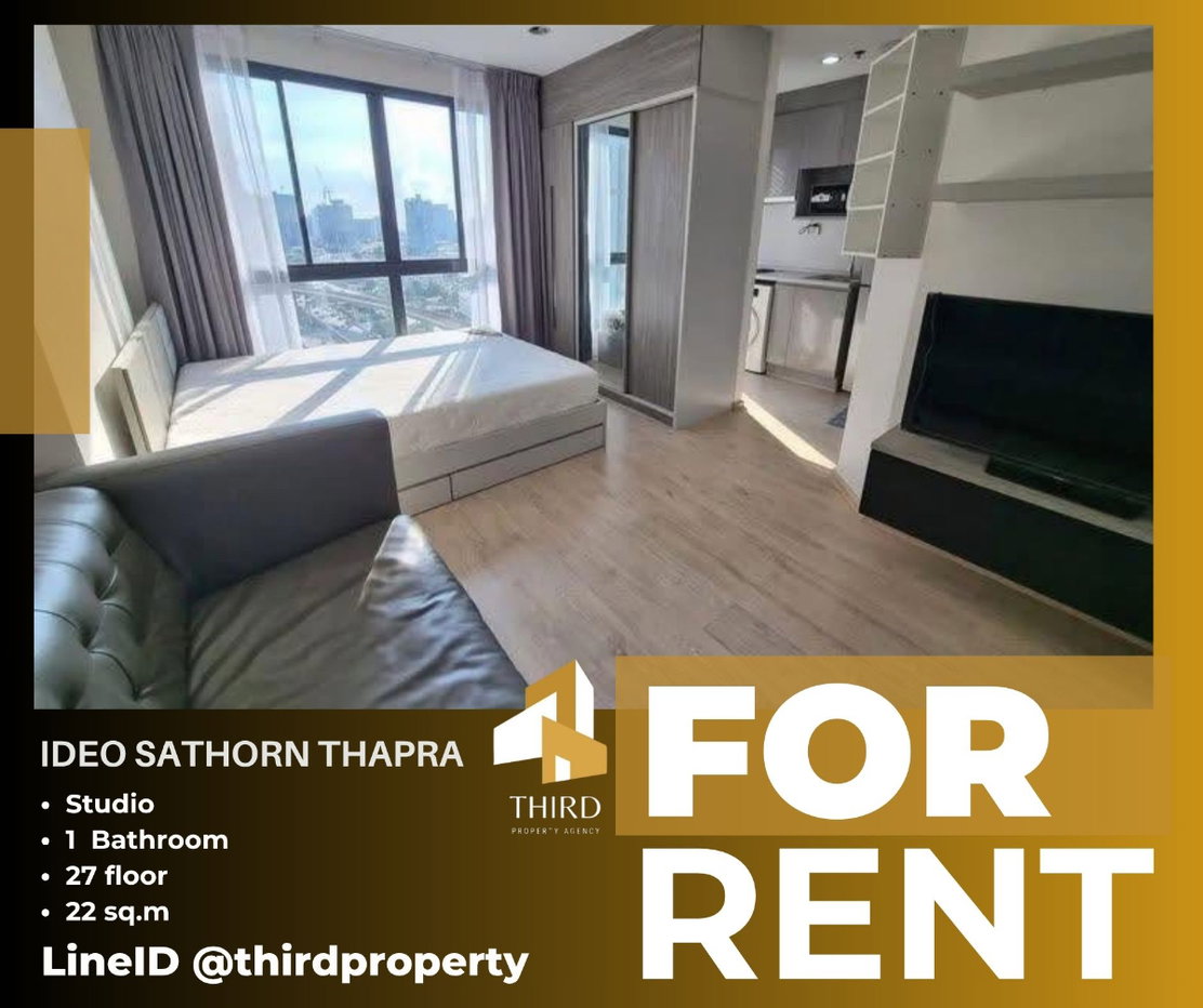 picture 𝐈𝐃𝐄𝐎 𝐒𝐚𝐭𝐡𝐨𝐫𝐧 - 𝐓𝐡𝐚𝐩𝐫𝐚 ✨Fully furniture , high floor // contact LineID@thirdproperty - 1/5