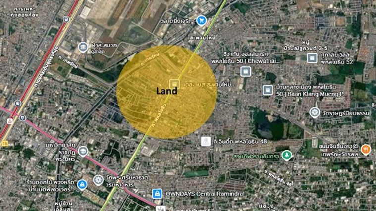 Land for sale, 300 sq wah, Bang Khen
