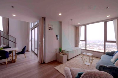 Condos for rent : 🎉 For Rent Condo WHIZDOM THE FORESTIAS Building Destinia, Floor 45,Duplex 3 bed room, Room size 132 sqm