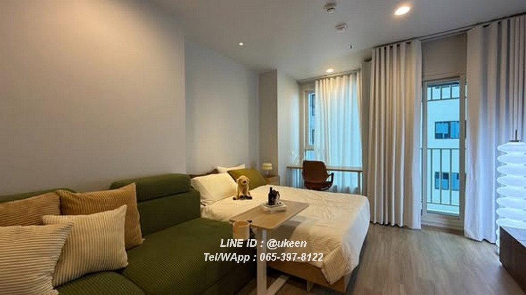 UK09-RC00023 FOR RENT | Culture Thonglor ห้องใหม่ เฟอร์นิเจอร์ใหม่ พร้อมเข้าอยู่ Studio ขนาด 25 ตร.ม. ชั้น 18 ค่าเช่า 22,000 บาท