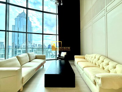 คอนโดให้เช่า : Oriental Residence | Remarkable 3 Bedroom Duplex Penthouse - BR61697CD