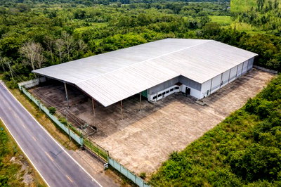 Factory for rent Songkhla : Factory warehouse and office space for renth 4 rai 3 ngan 60 sq.wa. Provincial Waterworks Authority Hat Yai 350 m. Thung Khamin Na Mom  of land 
