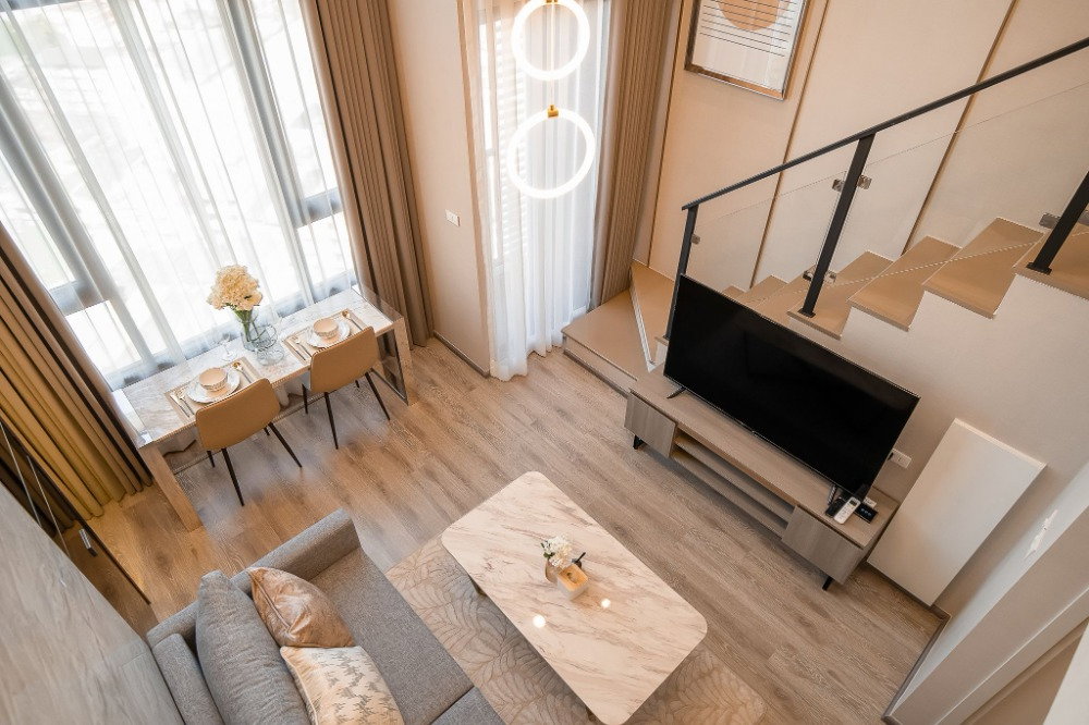 รูป ให้เช่า ห้อง 2 ชั้น ห้อง Duplex คอนโด KnightsBridge Kaset Society 1 นอน 37 ตรม ชั้น 18  - รูปที่ 3/9