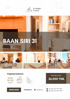 รูปภาพ 🌸🧸 For Rent 🎀 Baan Siri 31 🎀 NO-011
