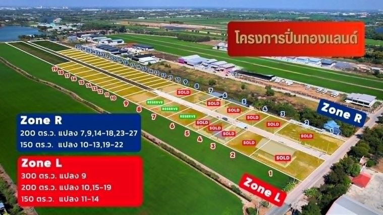 ขายที่ดิน 100 ตร.ว. ปิ่นทอง 4