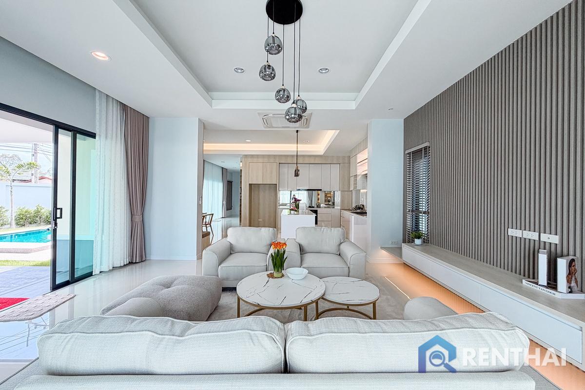 รูป บ้านพูลวิลล่าสไตล์โมเดิร์น พื้นที่กว้าง พร้อมเข้าอยู่ - รูปที่ 4/20