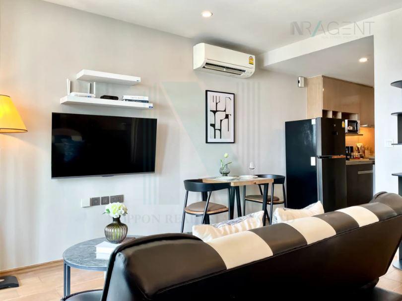 รูป 🚩 ให้เช่าคอนโด คิว ชิดลม-เพชรบุรี อาคาร 1 ชั้น 19 1 ห้องนอน ขนาด 47 ตรม ใกล้ ท่าเรือชิดลม - รูปที่ 5/8