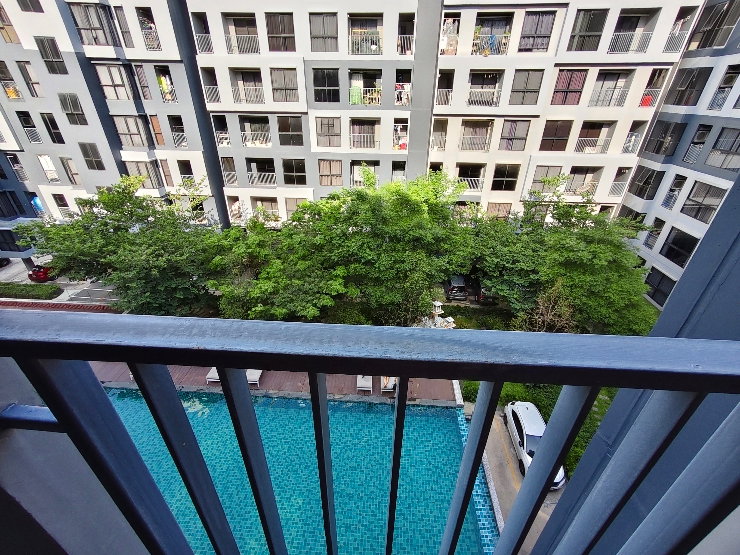 รูป !🔥 ให้เช่า RISE CONDO พระราม 9 ห้องสวย พร้อมเข้าอยู่ วิวสระว่ายน้ำ 🌿 - รูปที่ 7/15