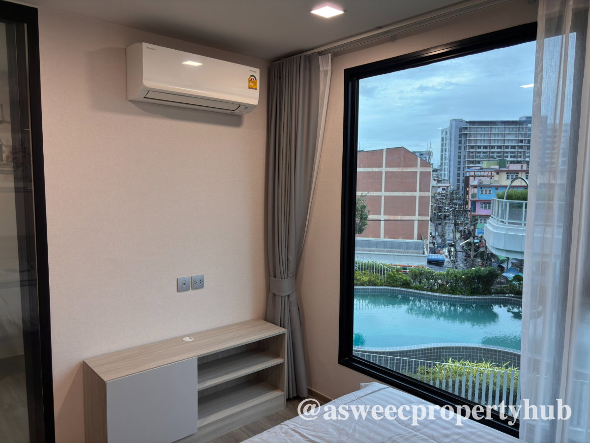 รูป ให้เช่า Kave Universe Bangsaen คอนโดห้องใหญ่ วิวสระ ใกล้ ม.บูรพา ​เดินไปเรียนได้ - รูปที่ 2/30