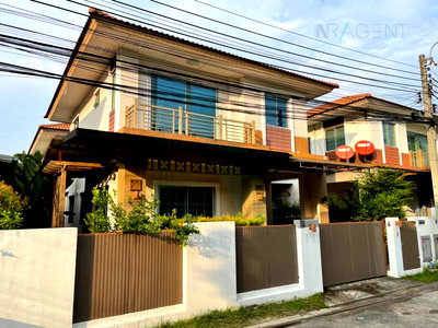 เช่าบ้านเดี่ยว ถนนบางนา - ตราด : 📌 ให้เช่าบ้านเดี่ยว 2 ชั้น เอโทล มัลดีฟส์ ปาล์ม 3 ห้องนอน 2 ห้องน้ำ