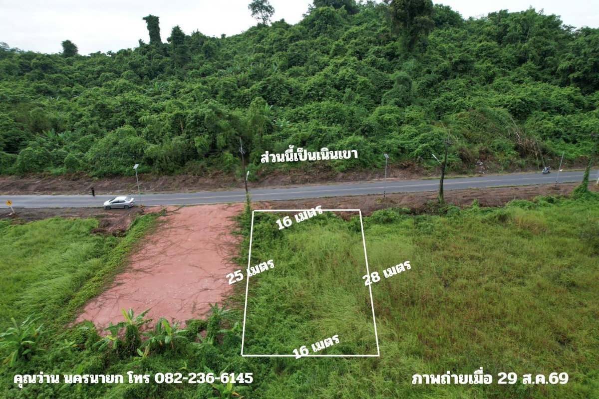 รูป ขายที่ดิน 107 ตารางวา โฉนดครุฑแดง ต.พรหมณี ติดถนนหลวง วิวเขาชัด - รูปที่ 11/21