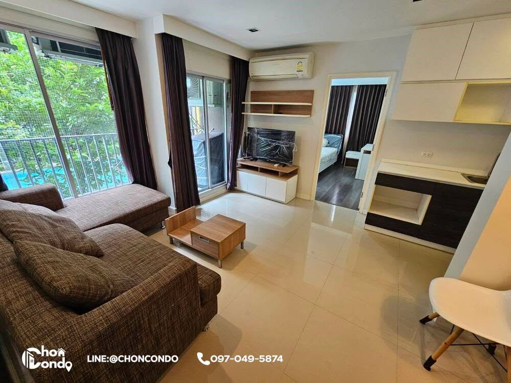 DCondo ดีคอนโด ชั้น2 ตึกC ------------ วิวสระ + 2ห้องนอน ------------Tel 097-049-5874 (Line: @choncondo มี@ด้วย)