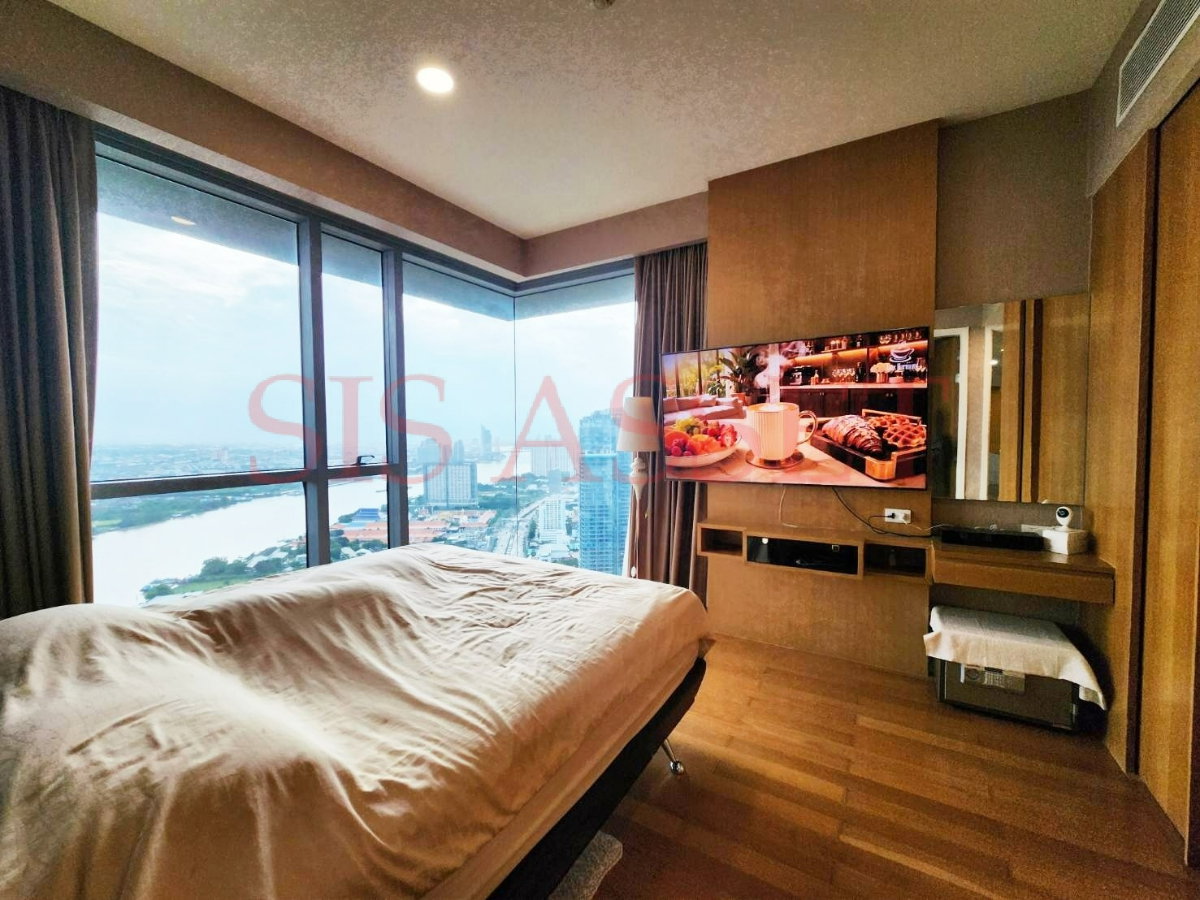 รูป ขายห้องมุม : เดอะ พาโน พระราม 3 ขนาด 130 ตรม. 2 ห้องนอน 2 ห้องน้ำ ชั้น 43 วิวเมืองเห็นแม่น้ำเจ้าพระยา - รูปที่ 6/10