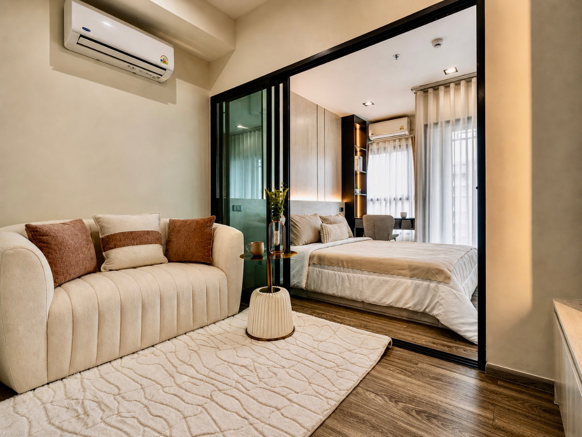 รูป ขาย Rich Park Terminal Phahonyothin 59 ก้าวเดียวถึง BTS พหลโยธิน 59 | 1 ห้องนอน | 25 ตร.ม. | เฟอร์ครบพร้อมอยู่ - รูปที่ 5/17