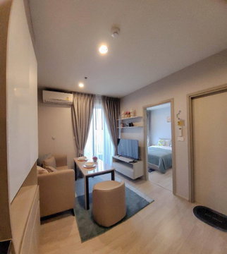📣For Rent: IDEO Mobi Sukhumvit Eastpoint (BTS Bangna) 1bed Fully furnished, @onestepliving
