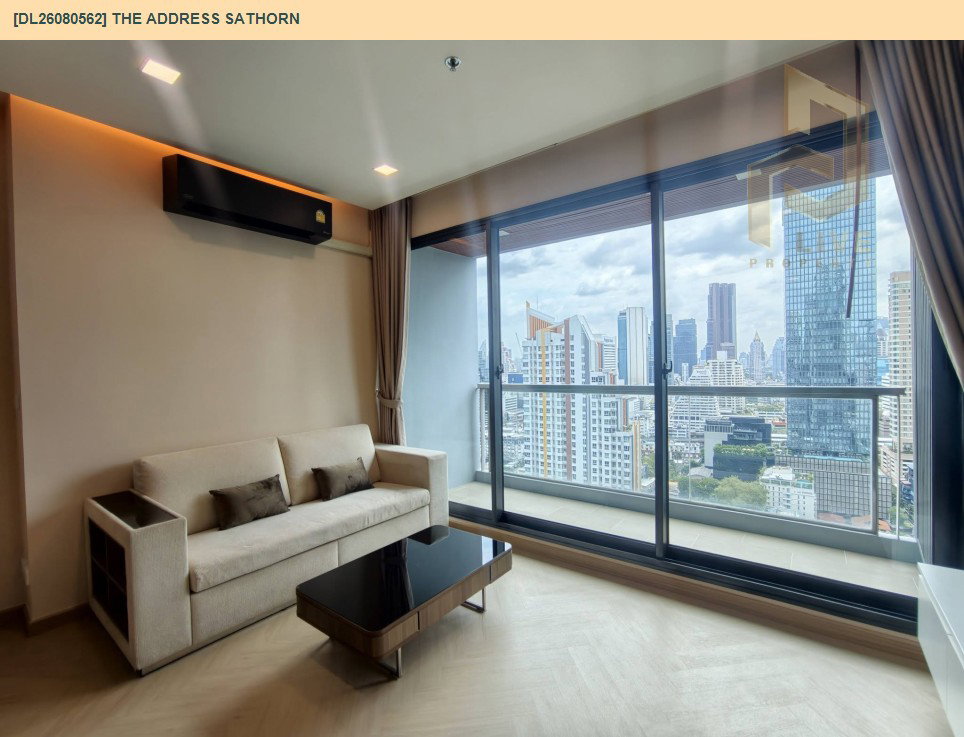 รูป DL26080562 ให้เช่าคอนโด ดิ แอดเดรส สาทร (The Address Sathorn) ใกล้ BTS เซ็นต์หลุยส์ พร้อมเข้าอยู่ โทรด่วน 0614453194 LineID @952jdxxk - รูปที่ 2/7