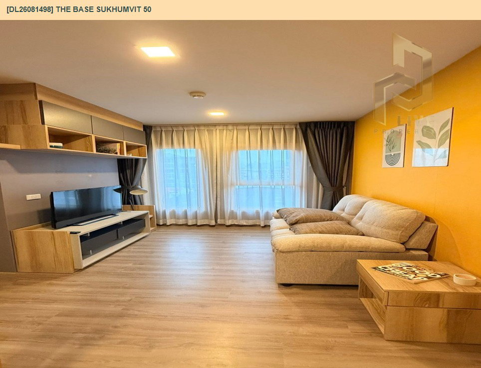 รูป DL26081498 ให้เช่าคอนโด เดอะ เบส สุขุมวิท 50 (The Base Sukhumvit 50) ใกล้ BTS อ่อนนุช พร้อมเข้าอยู่ โทรด่วน 0638692663 LineID @952jdxxk - รูปที่ 3/7