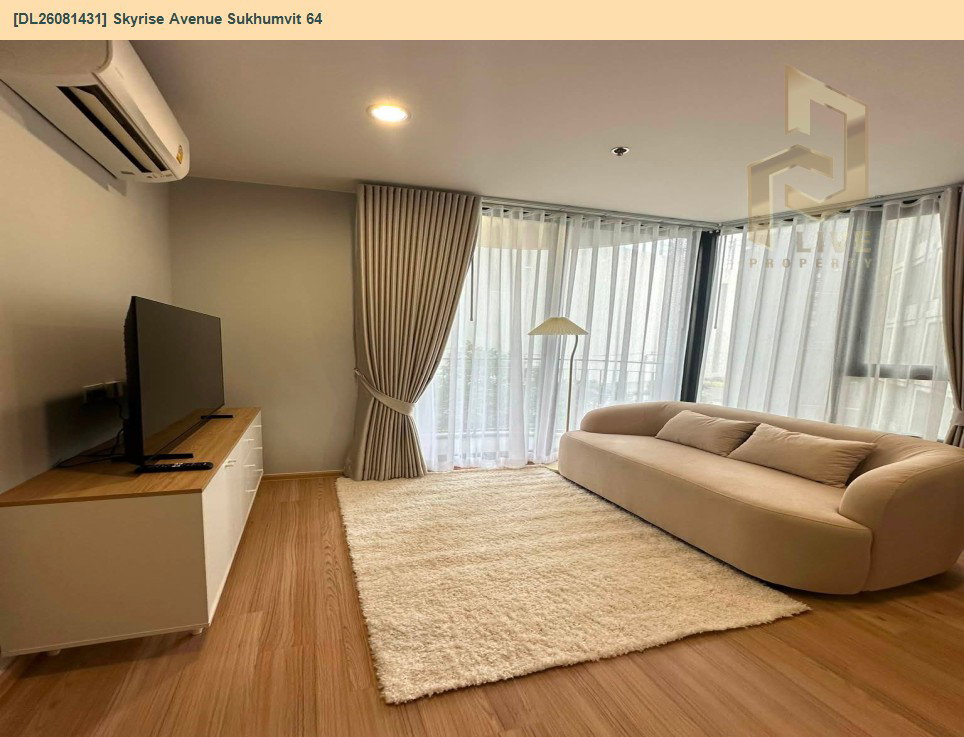 รูป DL26081431 ให้เช่าคอนโด สกายไรส์ อเวนิว สุขุมวิท 64 (Skyrise Avenue Sukhumvit 64) ใกล้ BTS ปุณณวิธี พร้อมเข้าอยู่ โทรด่วน 0614453194 LineID @952jdxxk - รูปที่ 3/12