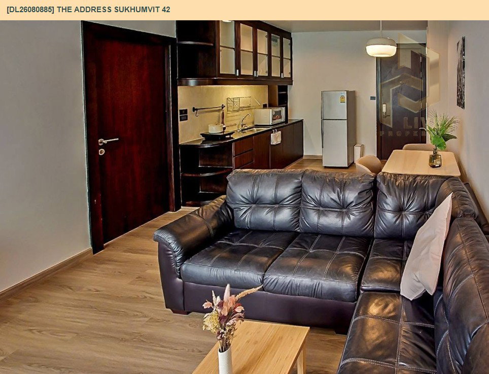 รูป DL26080885 ให้เช่าคอนโด ดิ แอดเดรส สุขุมวิท 42 (The Address Sukhumvit 42) ใกล้ BTS เอกมัย พร้อมเข้าอยู่ โทรด่วน 0653619502 LineID @952jdxxk - รูปที่ 3/12