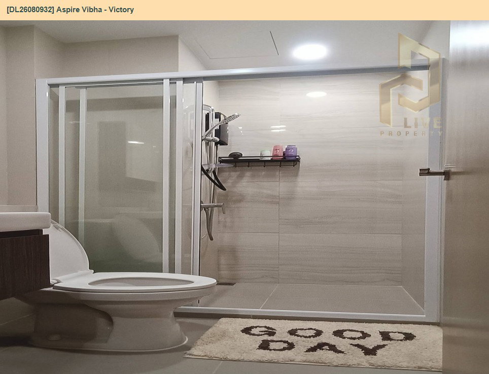 รูป DL26080932 ให้เช่าคอนโด แอสปาย วิภา - วิคตอรี่ (Aspire Vibha - Victory) ใกล้ AIRPORT RAIL LINK พญาไท พร้อมเข้าอยู่ โทรด่วน 0614453194 LineID @952jdxxk - รูปที่ 7/7