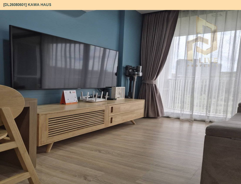 รูป DL26080601 ให้เช่าคอนโด คาวะ เฮาส์ (KAWA HAUS) ใกล้ BTS อ่อนนุช พร้อมเข้าอยู่ โทรด่วน 0638692663 LineID @952jdxxk - รูปที่ 5/8