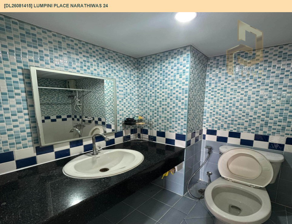 รูป DL26081415 ให้เช่าคอนโด ลุมพินี เพลส นราธิวาส 24 (Lumpini Place Narathiwas 24) ใกล้  พร้อมเข้าอยู่ โทรด่วน 0638692663 LineID @952jdxxk - รูปที่ 5/10