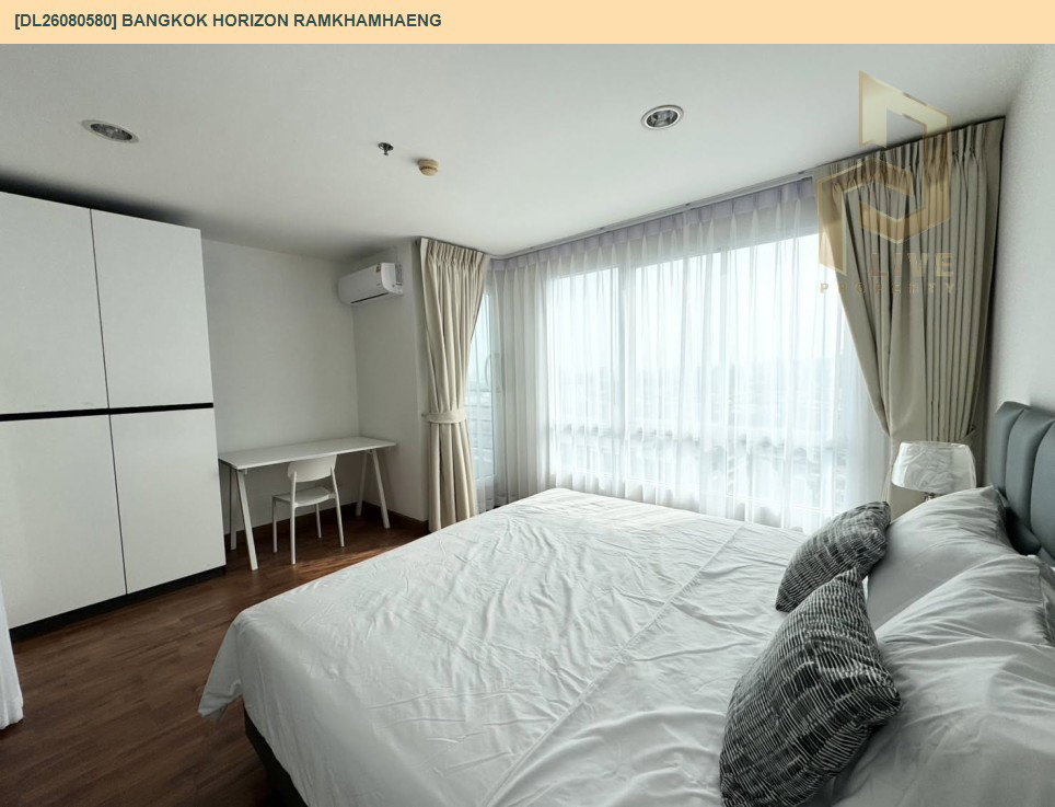 รูป DL26080580 ให้เช่าคอนโด แบงค์คอก ฮอไรซอน รามคำแหง (Bangkok Horizon Ramkhamhaeng) ใกล้ AIRPORT RAIL LINK หัวหมาก พร้อมเข้าอยู่ โทรด่วน 0653619502 LineID @952jdxxk - รูปที่ 4/6