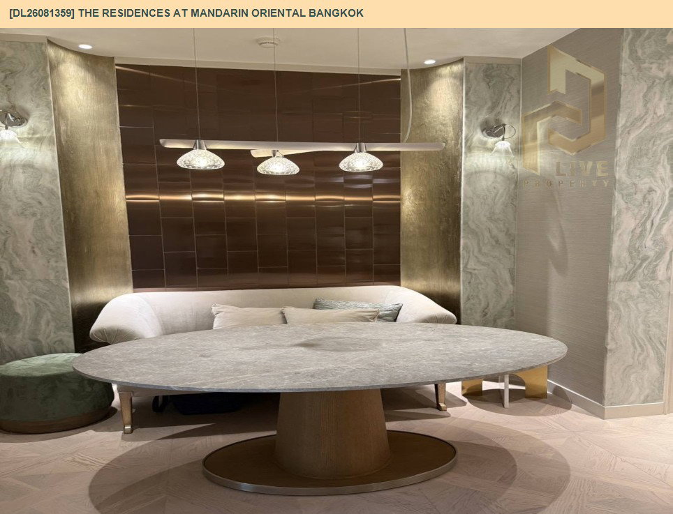 รูป DL26081359 ให้เช่าคอนโด เดอะ เรสซิเดนซ์ แอท แมนดาริน โอเรียนเต็ล กรุงเทพ (The Residences At Mandarin Oriental Bangkok) ใกล้ - พร้อมเข้าอยู่ โทรด่วน 0638692663 LineID @952jdxxk - รูปที่ 2/10