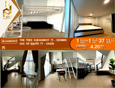 Condos for sale : DL26080907 Condo for sale, The Tree Sukhumvit 71 - Ekamai near สายสีส้ม, ready to move in, call urgently 0653619502 LineID @952jdxxk