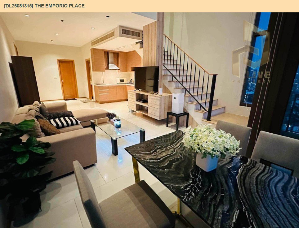 รูป DL26081315 ให้เช่าคอนโด ดิ เอ็มโพริโอ เพลส (The Emporio Place) ใกล้ BTS พร้อมพงษ์ พร้อมเข้าอยู่ โทรด่วน 0638692663 LineID @952jdxxk - รูปที่ 8/10