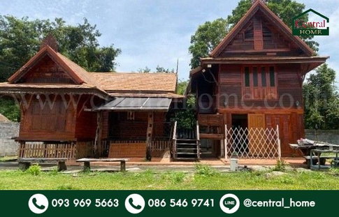 บ้านเดี่ยว บ้านเรือนไทยไม้สักทอง ถูกสุดในโซนทับมา