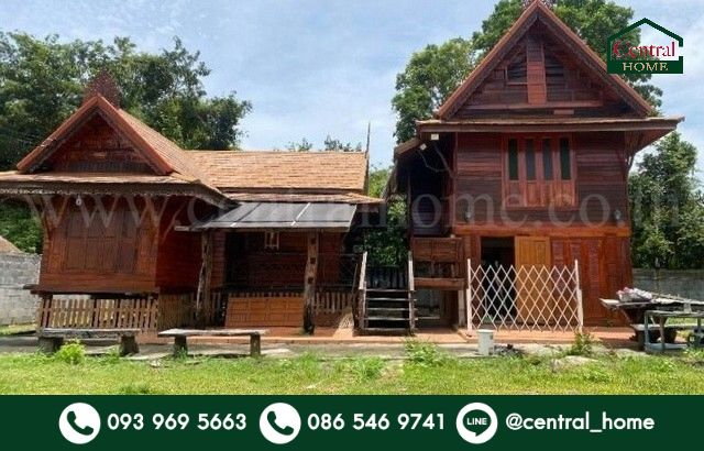 รูป บ้านเดี่ยว บ้านเรือนไทยไม้สักทอง ถูกสุดในโซนทับมา - รูปที่ 1/19