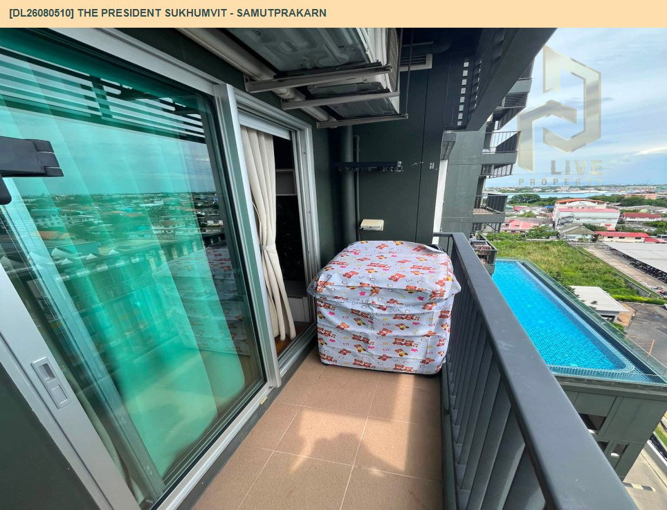 รูป DL26080510 ให้เช่าคอนโด เดอะ เพรสซิเด้นท์ สุขุมวิท - สมุทรปราการ (The President Sukhumvit - Samutprakarn) ใกล้ BTS แพรกษา พร้อมเข้าอยู่ โทรด่วน 0653619502 LineID @952jdxxk - รูปที่ 12/13
