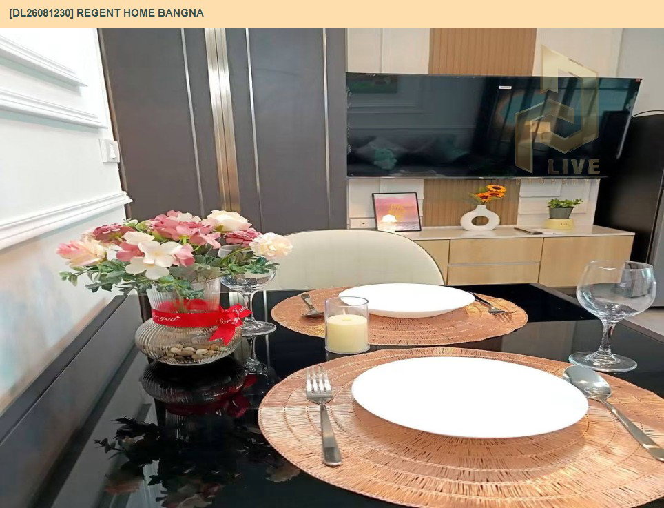รูป DL26081230 ให้เช่าคอนโด รีเจ้นท์ โฮม บางนา (Regent home bangna) ใกล้ BTS บางนา พร้อมเข้าอยู่ โทรด่วน 0638692663 LineID @952jdxxk - รูปที่ 7/8