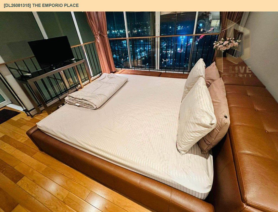 รูป DL26081315 ให้เช่าคอนโด ดิ เอ็มโพริโอ เพลส (The Emporio Place) ใกล้ BTS พร้อมพงษ์ พร้อมเข้าอยู่ โทรด่วน 0638692663 LineID @952jdxxk - รูปที่ 2/10